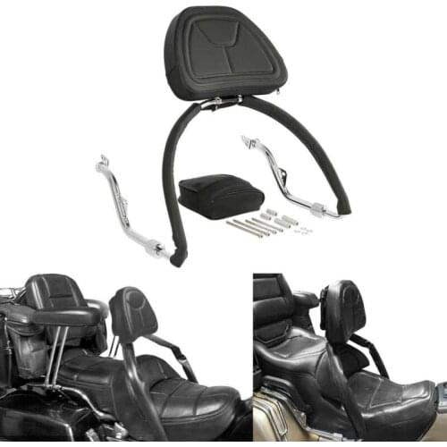 Motorcycle Front Rider Sissy Bar Backrest Set For Honda Goldwing GL1800 GL1800A 2001-2017 08 09 10