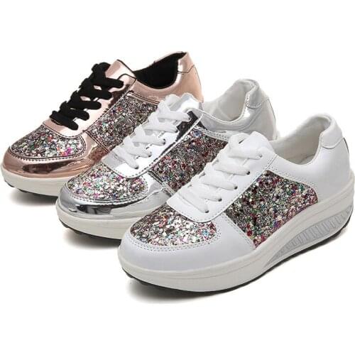 Fashion Women Sneakers Wedge Platform Shoes Mesh Breathable Women Running Female Shoes Outdoor Women Casual Shoes Zapatos Mujer