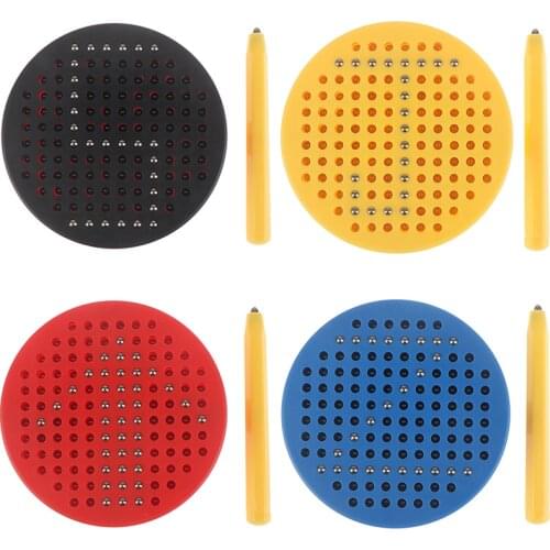 Magnetic Tablet Magnet Pad Drawing Board Steel Bead Stylus Pen Pop Bead Learning Educational Writing Toys for Children Gift