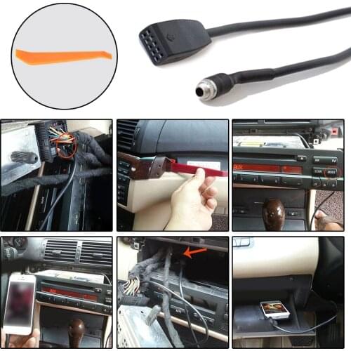 MP3 Adapter Cable Input Interface Kit Radio Auto For BMW E39 E53 X5 E46 New