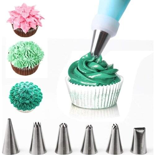 Stainless steel flower mounting mouth set 52 heads cake Cream baking flower mounting tools baking appliances