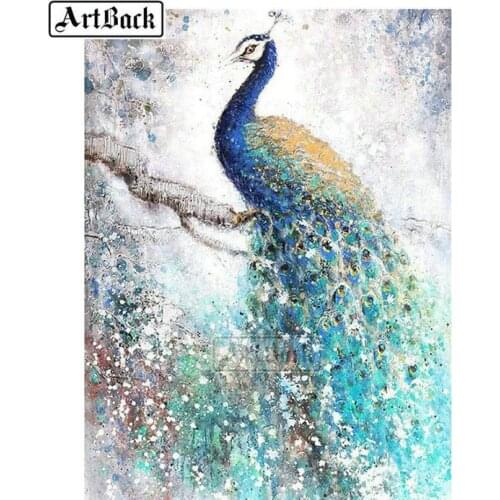 New Arrival 5D Diamond Painting Peacock Full Square Drill Rhinestone 3d Diamond Embroidery Mosaic Art Home Decor