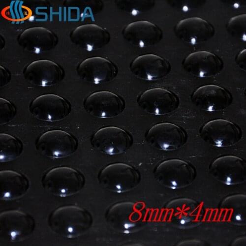Wholesale 2000Pcs 8*4mm Black Soft Anti Slip Silicone Rubber Feet Pads, Self Adhesive Rounded Silica Gel Shock Absorber Pads