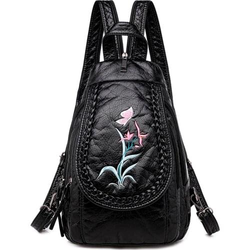 PHTESS Women's Backpacks With Embroidery