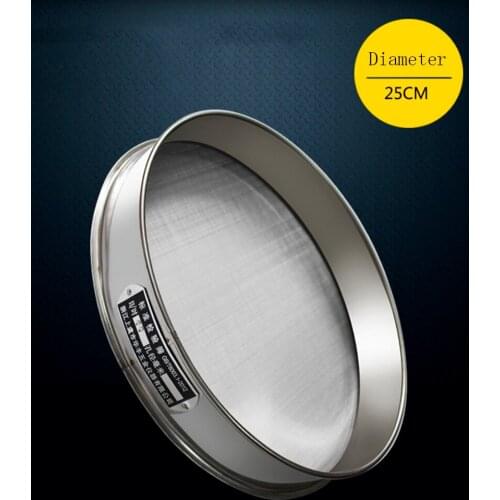 1pc 250mm Diam 10-500 Mesh 0.038-2mm Aperture Lab Standard Test Sieve Stainless Steel