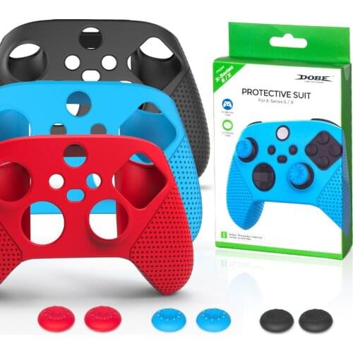 For Xbox Series X/S Gamepad Silicone Cover Joystick Skin Grip Cover For XBOX SERIES S X Gaming Controller Protective Guard Shell