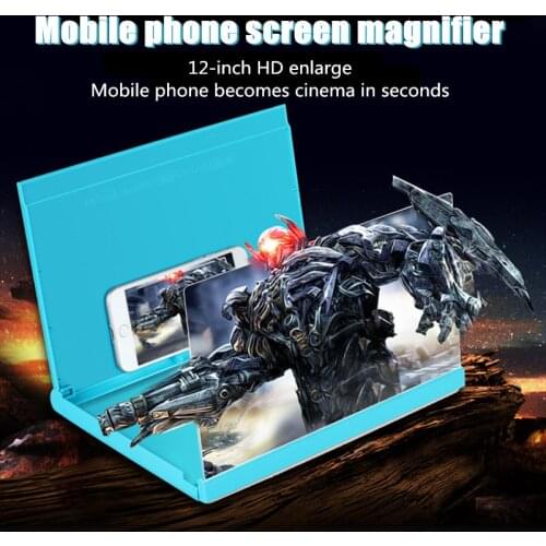 3D video screen magnifier 10 inch/12 inch/14 inch foldable mobile phone screen magnifying glass smartphone stand