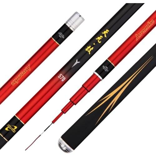 3.6m -8.1m Hand Rod 5H Super Hard Taiwan Fishing Olta Vara De Pesca 28 Tonalty High Carbon Fiber Carp Fish Canne Spinning Rod