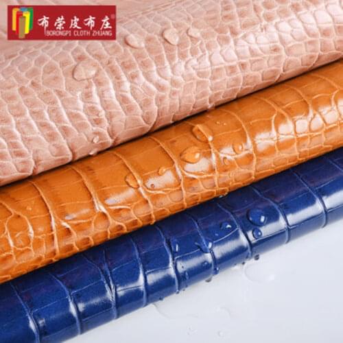 Crocodile pattern leather fabric shoe bag belt luggage artificial leather exquisite Automotive interior 1M