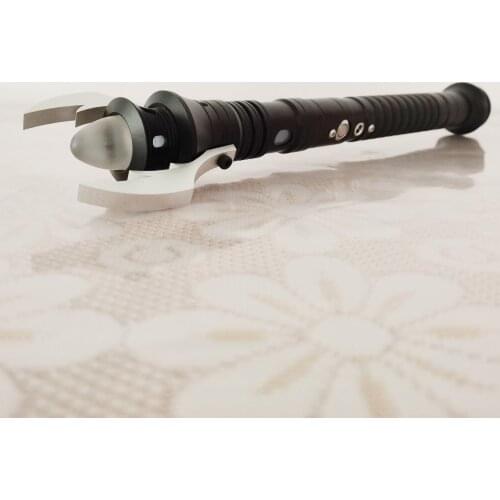 RGB 11 Color Lightsaber With Devil Horns Metal Hilt PC Blade 92CM For Heavy Dueling Force FX lightsaber 5 Sets Sound Toys