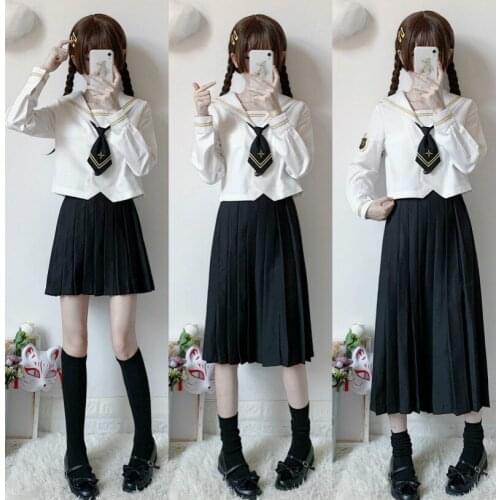 JK uniform Japanese department middle suit embroidered Royal family sailor suit Japanese Sailor student school uniform suit