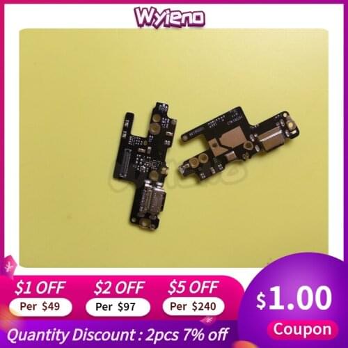 Wyieno For Redmi Note 7 Pro Charger Port Board USB Charging Connector Flex Cable Microphone Mic Plug Replacement Parts Tracking