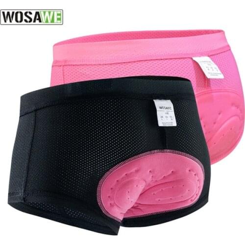 WOSAWE Womens Cycling Motorcycle Shorts 3D Gel Padded Breathable Motorbike Underwear Bicycle Road Bike MTB Riding Shorts