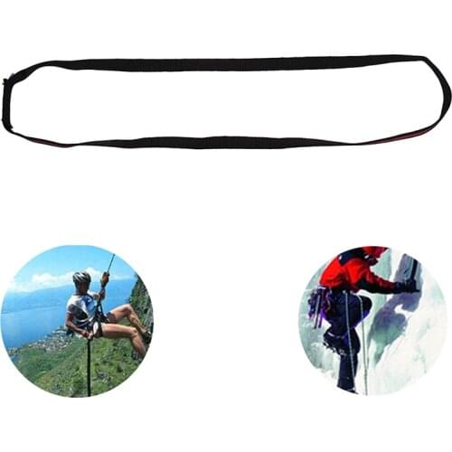 1Pc Rock Climbing Sling Rope Protector 80CM Nylon Bearing Strap Reinforce Rope Belt Arborist Mountaineering Equipment