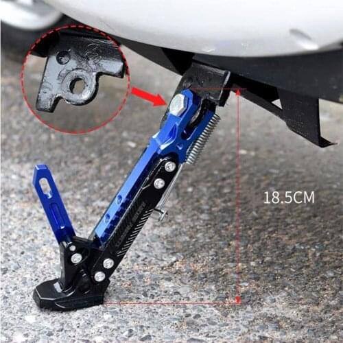1pcs Motorcycle Kickstand Adjustable Foot Side Support Parking Kickstand for Electric Motorbike Parking Foot Side Support Stand