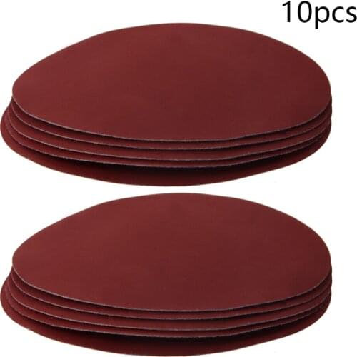 Utoolmart 10/25/50pcs 75/125/150mm Flocking Disc Sandpaper Alumina Flocking Wood Sanding Deburring Grit 40~1500 Coated Abrasives