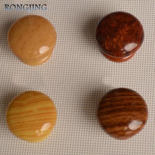 20pcs Kitchen Cabinet Drawer Knobs Mushroom Cupboard Handles ABS Closet Cabinet Wine Bars Wooden Round Cabinet Pulls