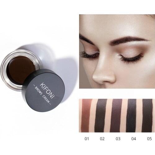 5 Color Eyebrow Tint Makeup Waterproof Eyebrow Pomade Gel Enhancer Cosmetic Eye Makeup Eye Brow Cream with Brush Professional