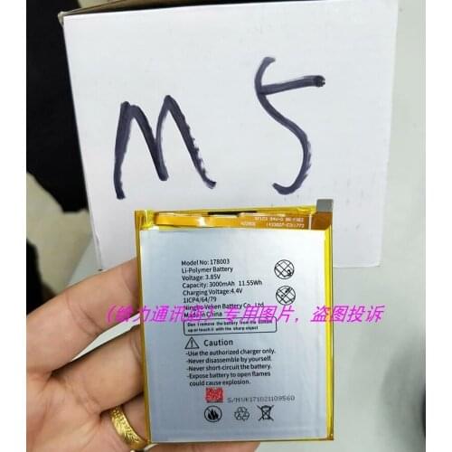 Vernee M5 178003 Battery 3000mAh Original New Replacement accessory accumulators For VERNEE M5 Phone with Repair Tools
