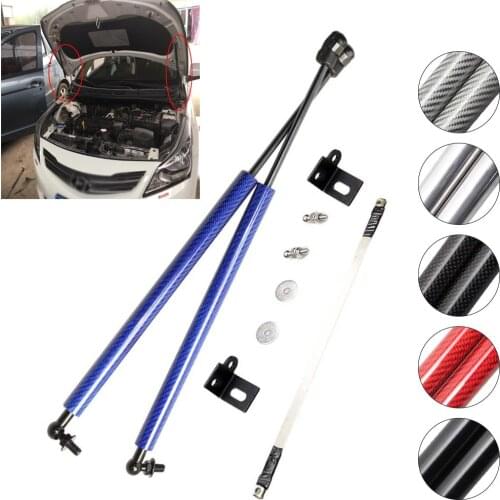 Lift Support Shock Damper for Hyundai Accent Verna Solaris Brio 2010-2018 Absorber Carbon Fiber Hood Bonnet Modify Gas Struts