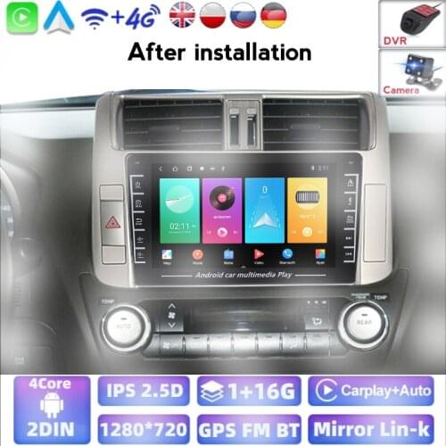 Car Radio No 2 Din Android System Autoradio Player For Toyota Land Cruiser Prado 150 2009-2013 Stereo Navigation No Dvd GPS IPS