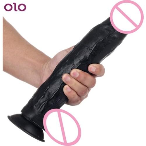 28*5CM Huge Black Dildo Strapon Big Penis with Suction Cup Sex Toys for Women Thick Giant Anal Butt Plug Realistic Dildos