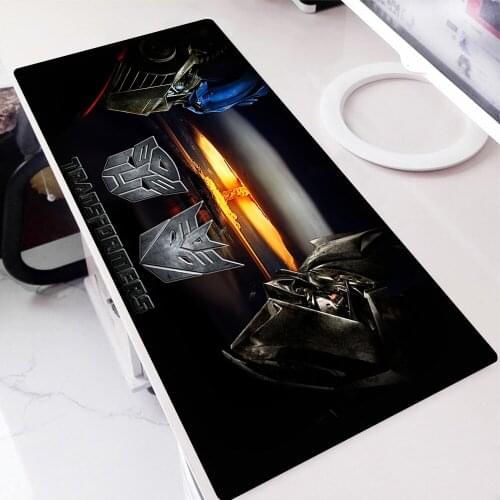 Transformers Logo 70x30cm Large Gaming Mousepad Rubber Mouse pad Locking Edge Best Gift To Friend Laptop Notebook Keyboard Mat