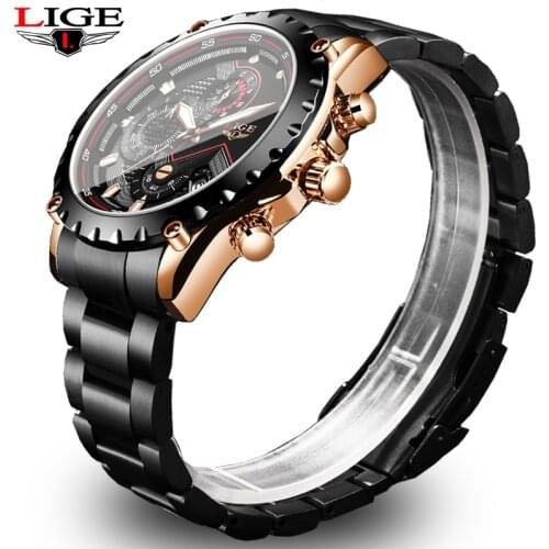 Relogio Masculino LIGE Leads Brand Fashion Upscale Mens Watches Men Sport Waterproof Quartz Watch Man Creative Military Clock