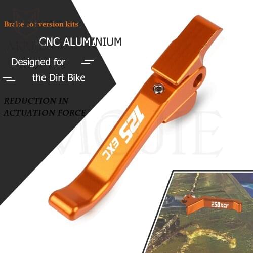 For 125EXC 125 EXC 2014-2021 2020 2019 Dirt Bike Brake Conversion Kits Brake Lever Easy Pull Right Lever Motorcycle Save Power