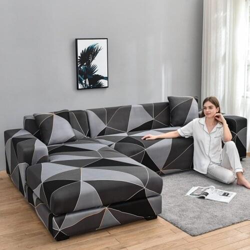 Stretch Sofa Cover Slipcovers Elastic All-inclusive Couch Case for Different Shape Sofa Loveseat Chair L-Style Sofa Case