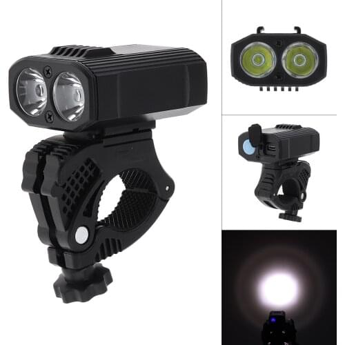 SecurityIng Bicycle Riding Light 400LM LED Flashlight USB Rechargeable 360 Degree Rotation Bracket for Bike Front Headlight