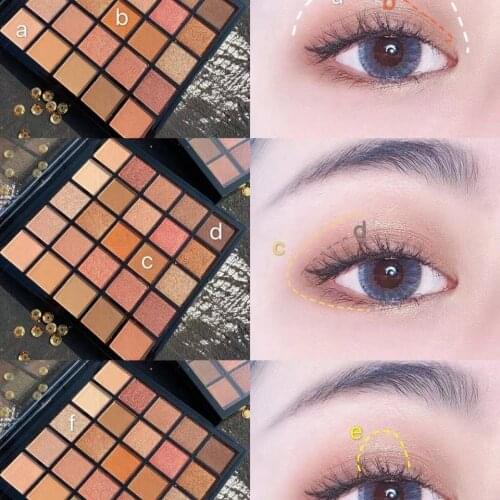 Fashion Eye Shadow Palette 16 Colors Shimmer Matte Glitter Eye Shadow Pallete Shiny and Diamond Metallic Makeup Palette Cosmetic