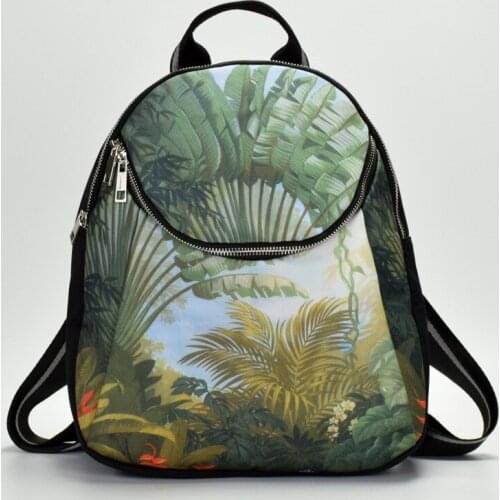 New, female is water-proof Oxford cloth bag bag printed backpack backpack rural style students