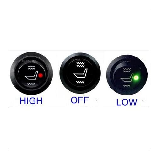 ONLY SWITCH 1pcs Round switch for seat heater heated seat to warm car seat cushion ,car switch universal 12V