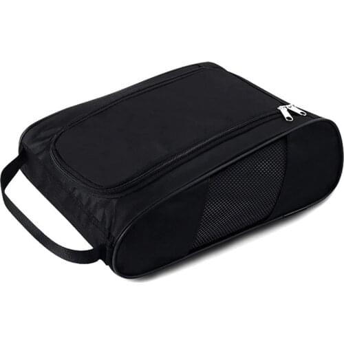Portable Golf Shoes Bag Zipper Shoe Case Breathable Water Resistant Carrier Shoe Accessory
