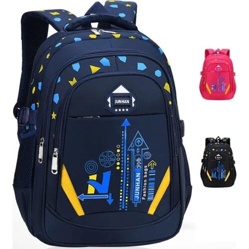 Kids School Bags Backpack Boys Primary School Orthopedic Girs Bookbags Large Capacity Waterproof Nylon Children Schoolbag New