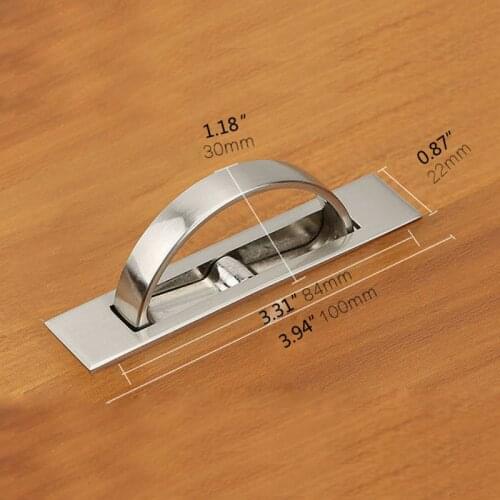 InvisibleTatami Cabinet Drawer Handle Rotating Hidden Grip Pulls Handld Hardware