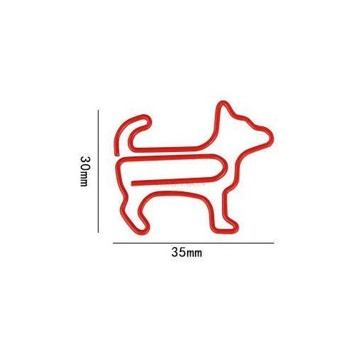 12pcs Color puppy paper clip super small pin animal paper clip cartoon shaped paper clip cute paper clip