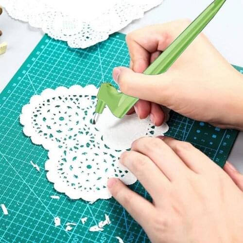 Zezzo® Craft Cutting Tools Metal Carving Utility Knife Student Non-Slip Craft Paper Cutter Pen Stationery School Art Cutter knif