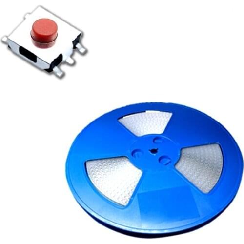 1000pcs/Tape&Reel 6.2x6.2 mm Tactile Switch SPST-NO Top Actuated Surface Mount Height 2.5 3.1 3.4 mm 250gf SMT Reflow Solder