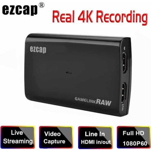 1080P 60FPS HDMI To USB 3.0 Video Capture Card Grabber for XBOX PS4 Game TV Box Recording PC OBS Live Streaming Mic In Loop Out