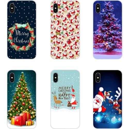New Year Merry Christmas Santa Claus For Sony Xperia Z Z1 Z2 Z3 Z5 compact M2 M4 M5 C4 E3 T3 XA Huawei Mate 7 8 Y3II Custom Case