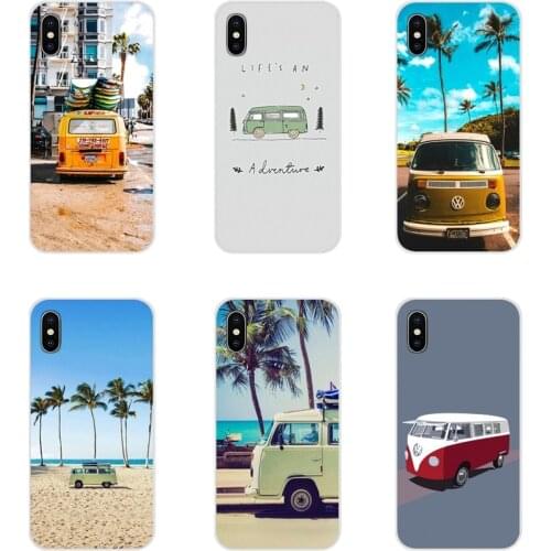 For Apple iPhone X XR XS 11 12Pro MAX 4S 5S 5C SE 2020 6S 7 8 Plus ipod 5 6 Combi Van Surf Accessories Phone Cases Covers