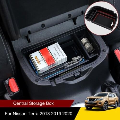 For Nissan Terra Interior Modification Armrest Box Storage Box Storage Box Decoration Modification Parts Central Storage Box