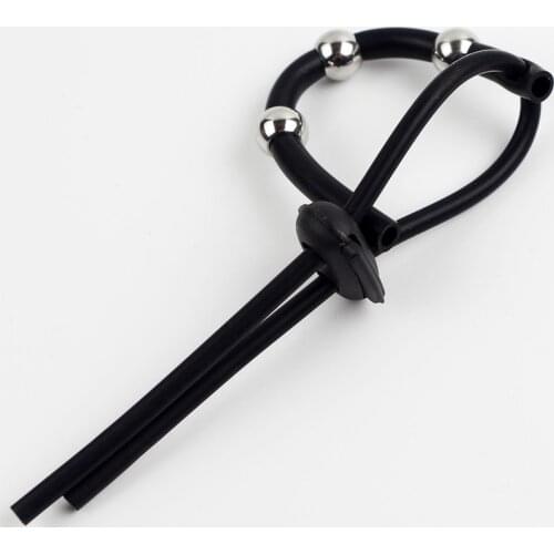 Electro Shock Electric Conductive Rubber Glans Ring Sex Toys for Men