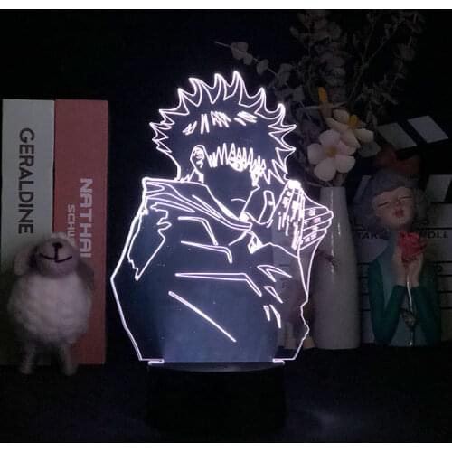 Jujutsu Kaisen Anime Figure Megumi Fushiguro Lighting Decoration for Otaku Friends Bedroom Indoor Holiday Atmosphere Desk Lamp