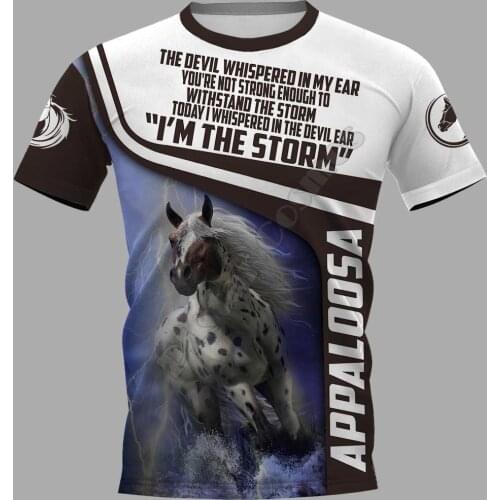 Appaloosa 3D Printed t shirts women for men Summer Casual Tees Short Sleeve T-shirts Funny Short Sleeve Drop Shipping