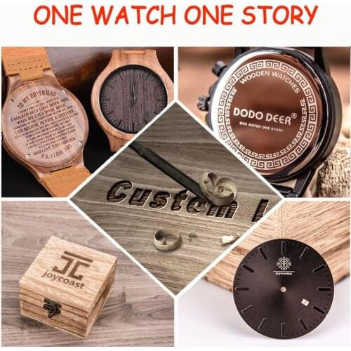 Personality Creative Design Logo MESSAGE Engraved Carved Customize ONLY Logo Cost Laser Charge No Watch Without Product