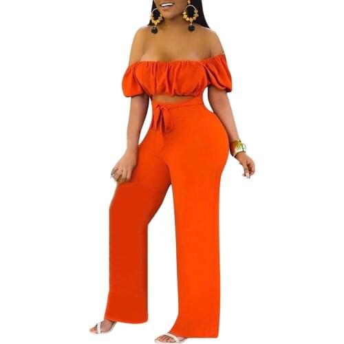 Women Summer Sleeveless Off Shoulder Backless Wide Leg Jumpsuit High Waist Rompers Casual Pants Overalls