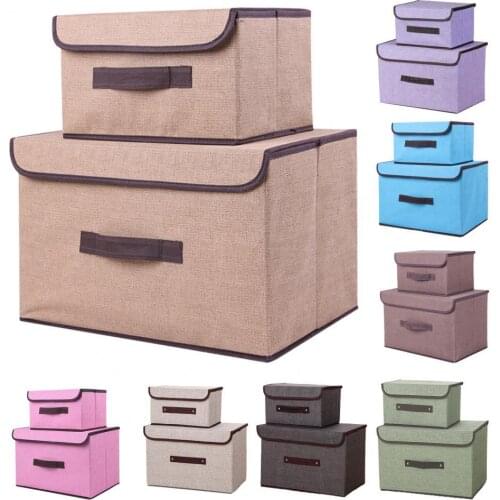 Clothes Box Desktop Storage Basket Sundries Underwear Toy Storage Box Large Capacity Dust-proof Clothing Organizer Box for Home